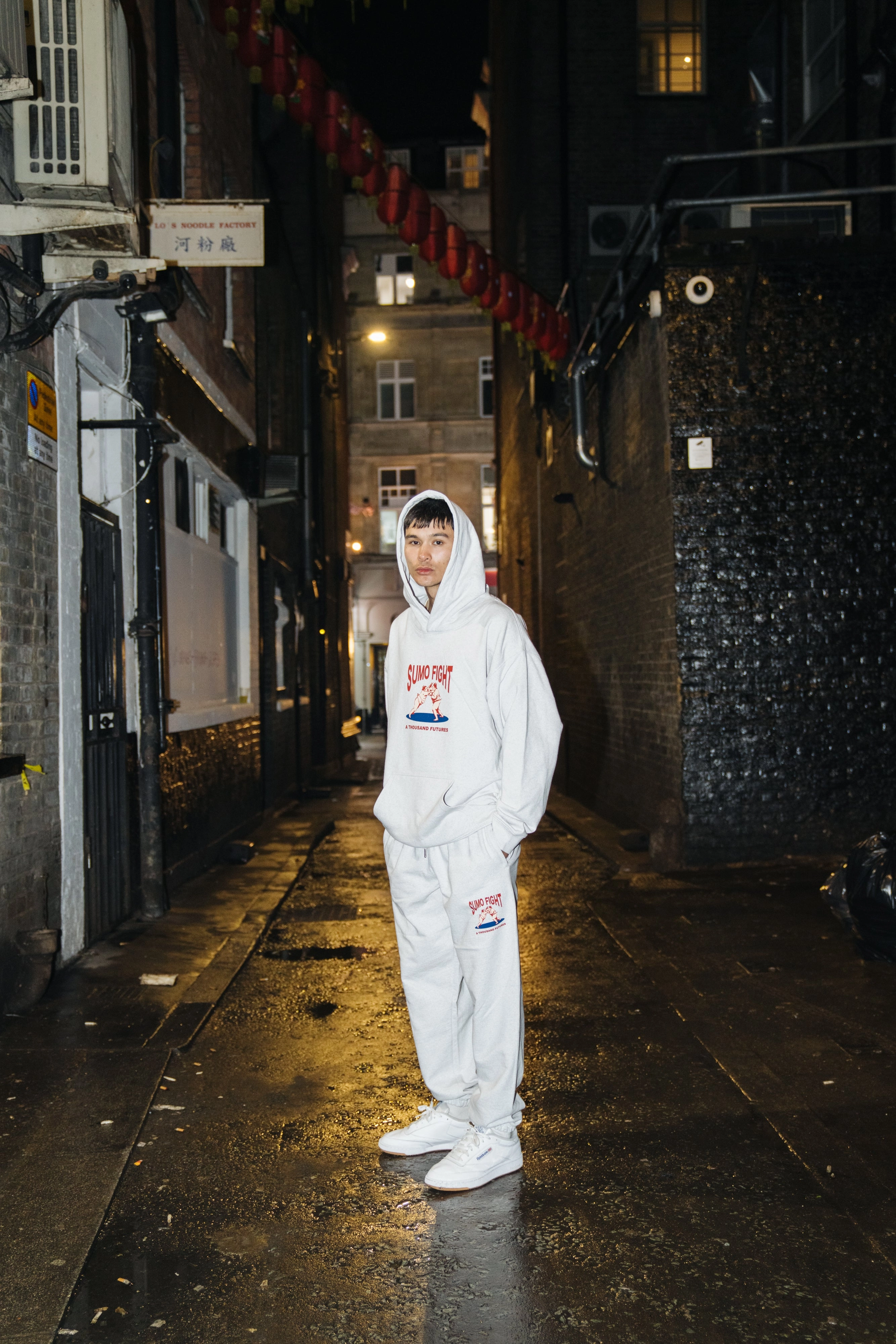 A Thousand Futures 'Sumo Fight' Hoodie - Ash Potoroo like