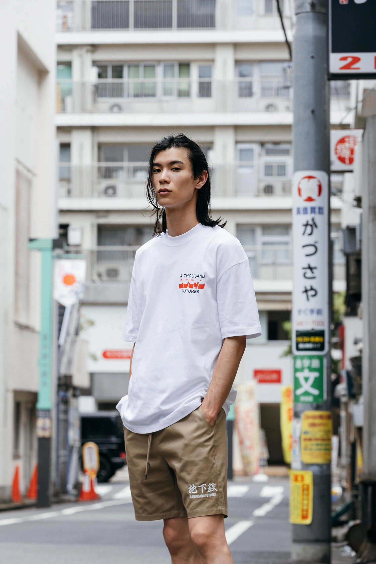 Easy Wear Style Circular Knit Construction A Thousand Futures x GK 'Apple' Tee - White
