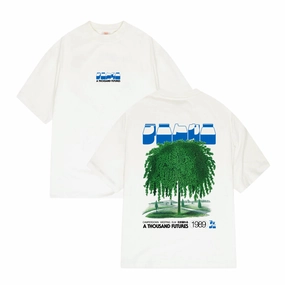 Fresh Look stain resistant coating A Thousand Futures x GK 'Weeping Elm' Tee - White