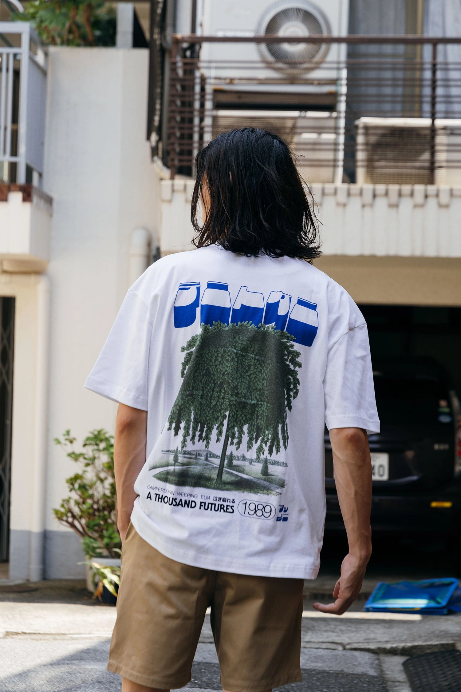 Comfy Pieces A Thousand Futures x GK 'Weeping Elm' Tee - White