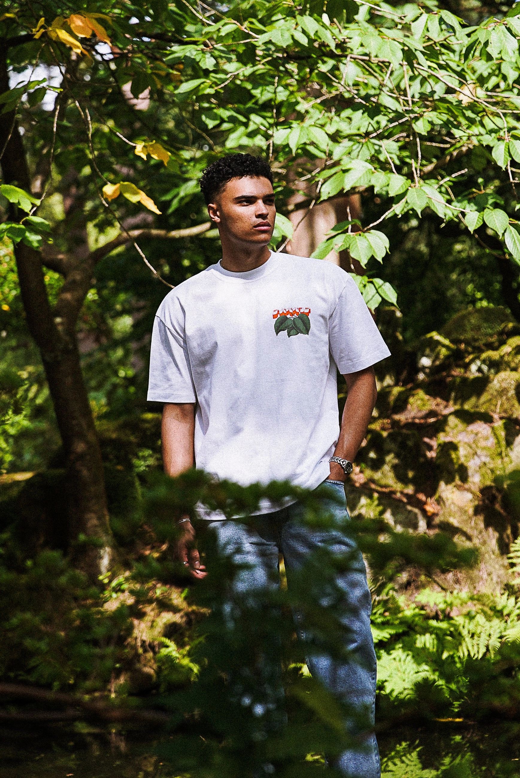 Valentine's Day A Thousand Futures x GK 'Weeping Willow' Tee - White
