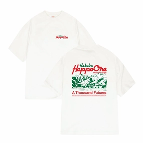 A Thousand Futures x Yunosuke 'Happo' Tee - White Gym clothing