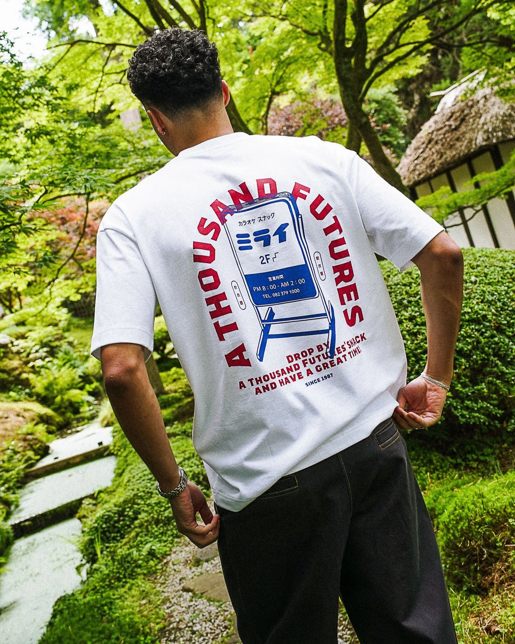 Effortless Style A Thousand Futures x Yunosuke 'Snack' Tee - White
