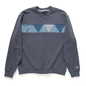 (SW325) Mix Fabric Panel Sweater Layered Chic All-Purpose Knit