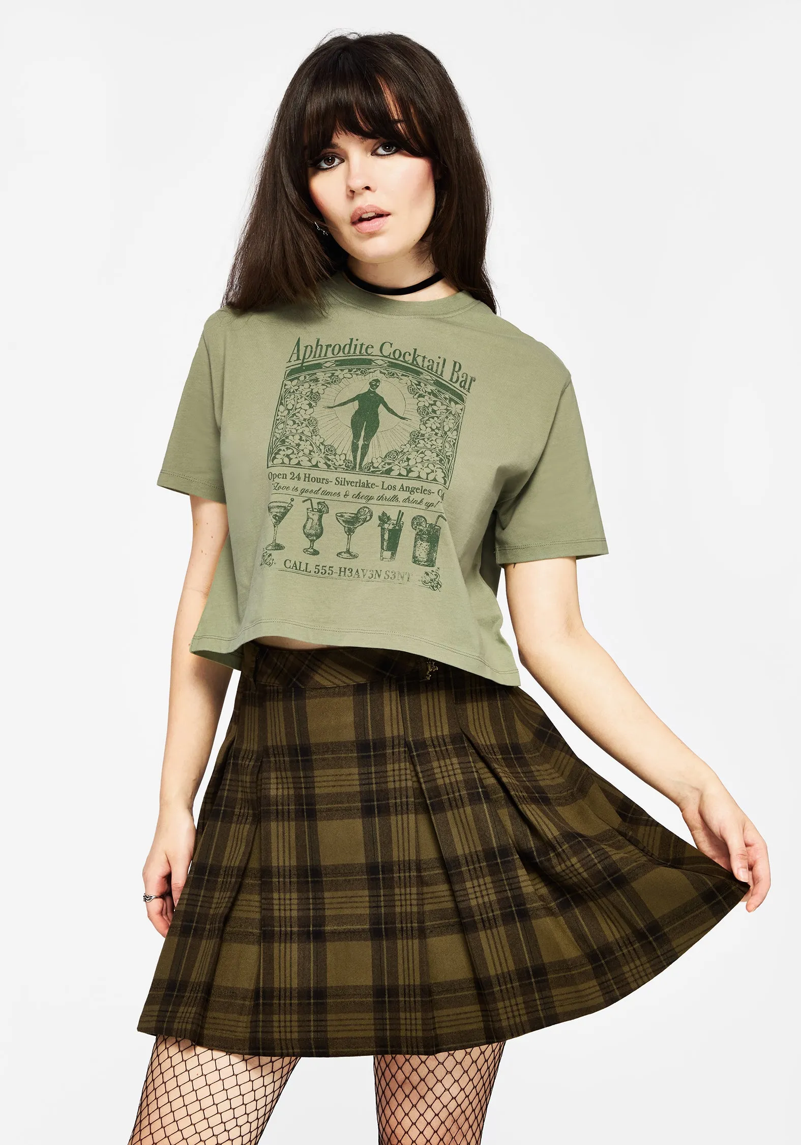 Scoop Neck Shape Bluesign Approved Material Ode Cotton Jersey Cropped T-Shirt