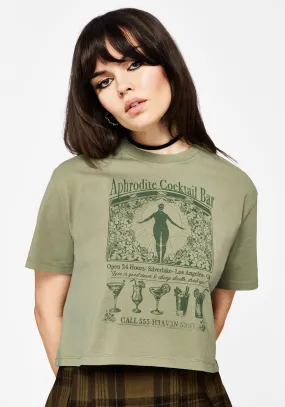 Ode Cotton Jersey Cropped T-Shirt TemperatureRegulatingLining WrinkleFree Structure