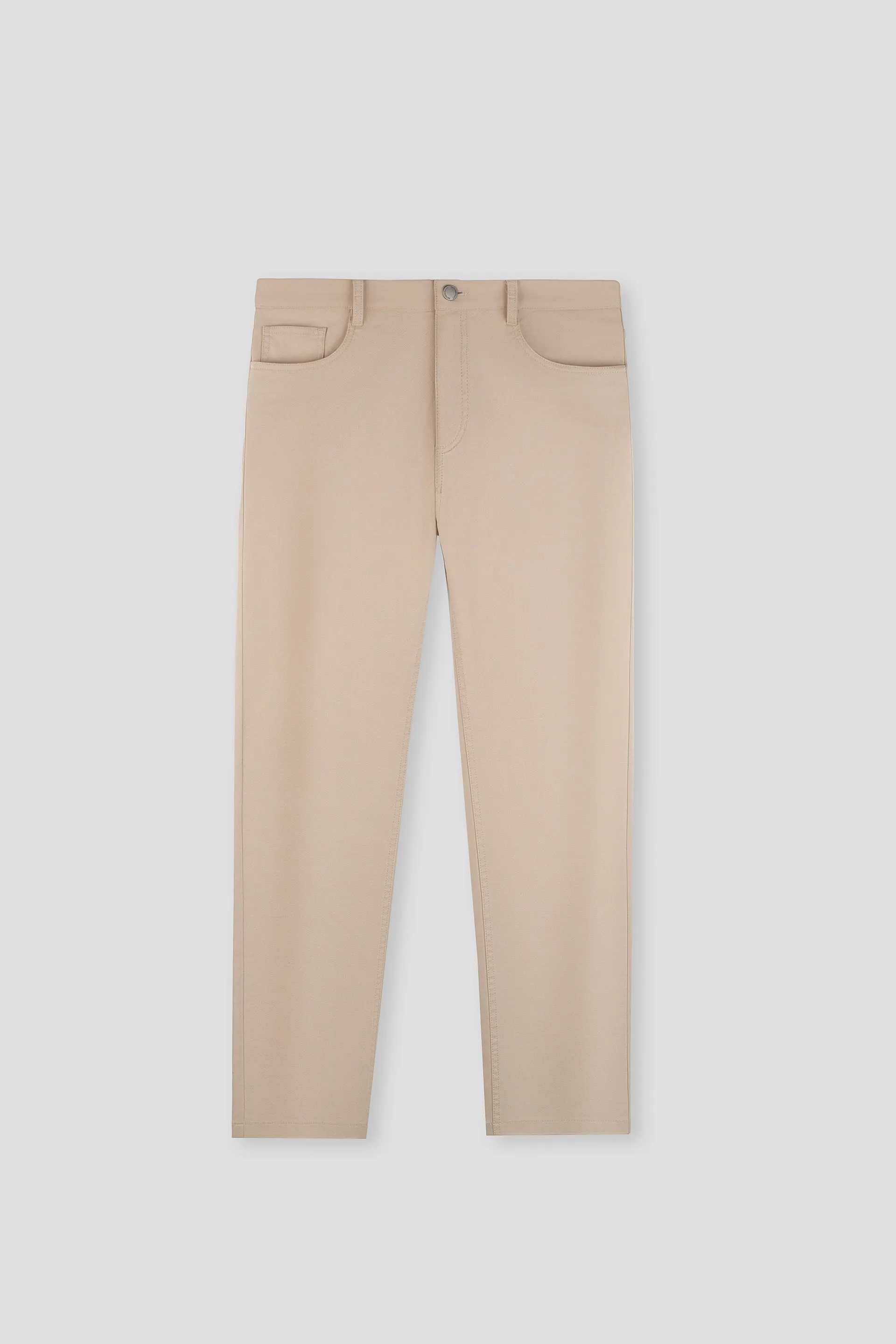 Comfy Shape Soft Texture 5-Pocket Chino Pants | Khaki 20045N