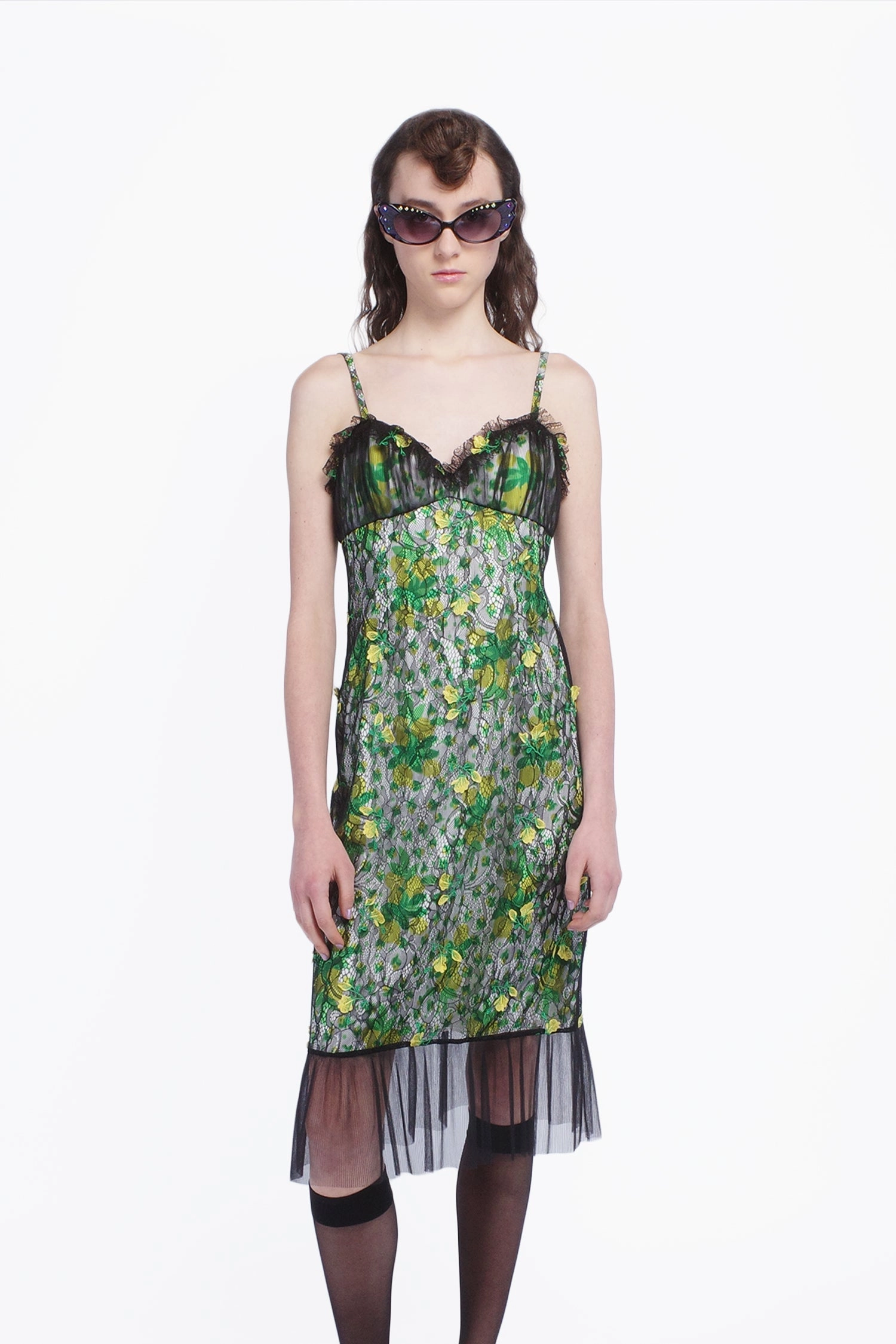 Rosebuds Lace Combo Slip Dress All-day style Smooth-Lining