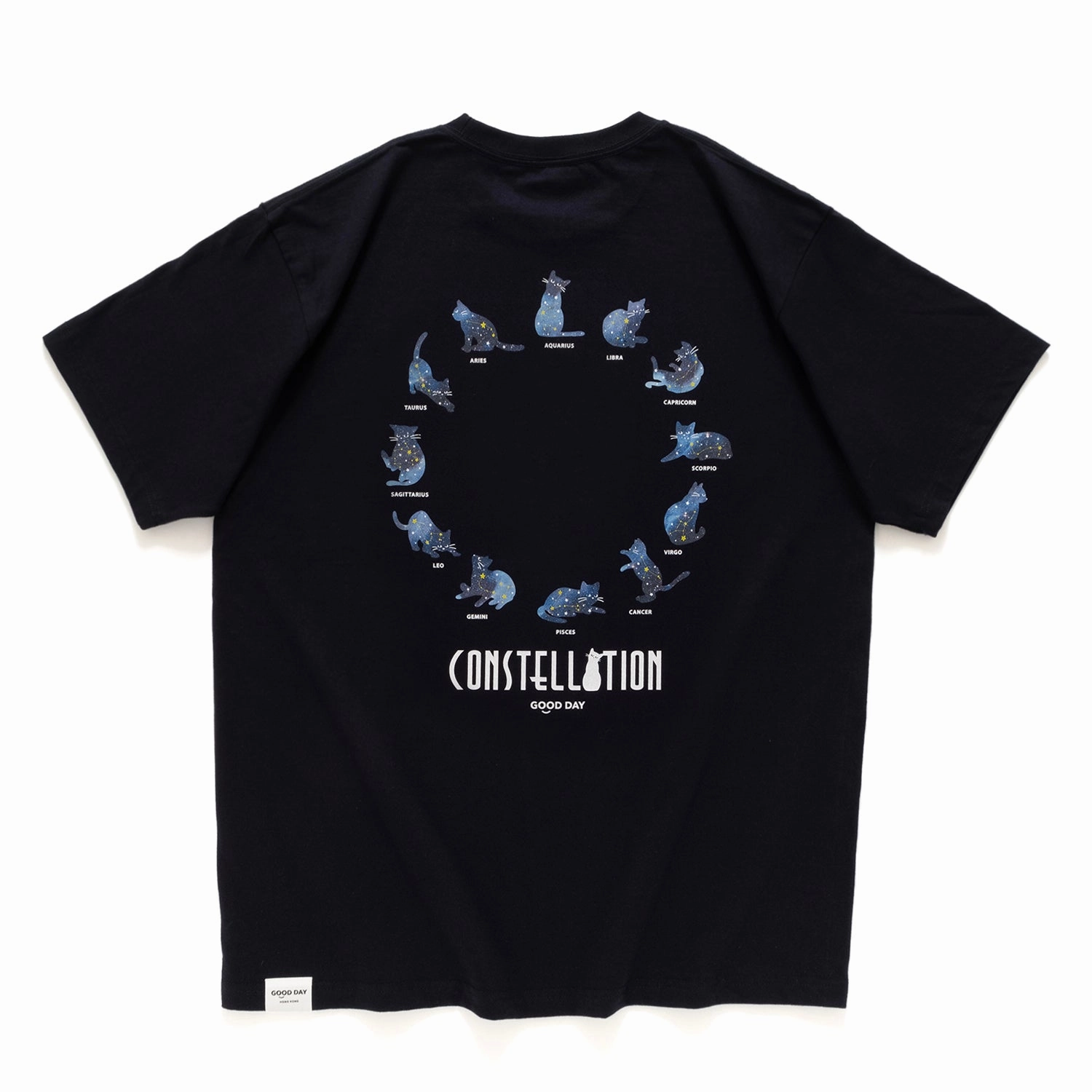 (ZT1549) 12 Signs of Cat Graphic Tee Spring Wear Recommended