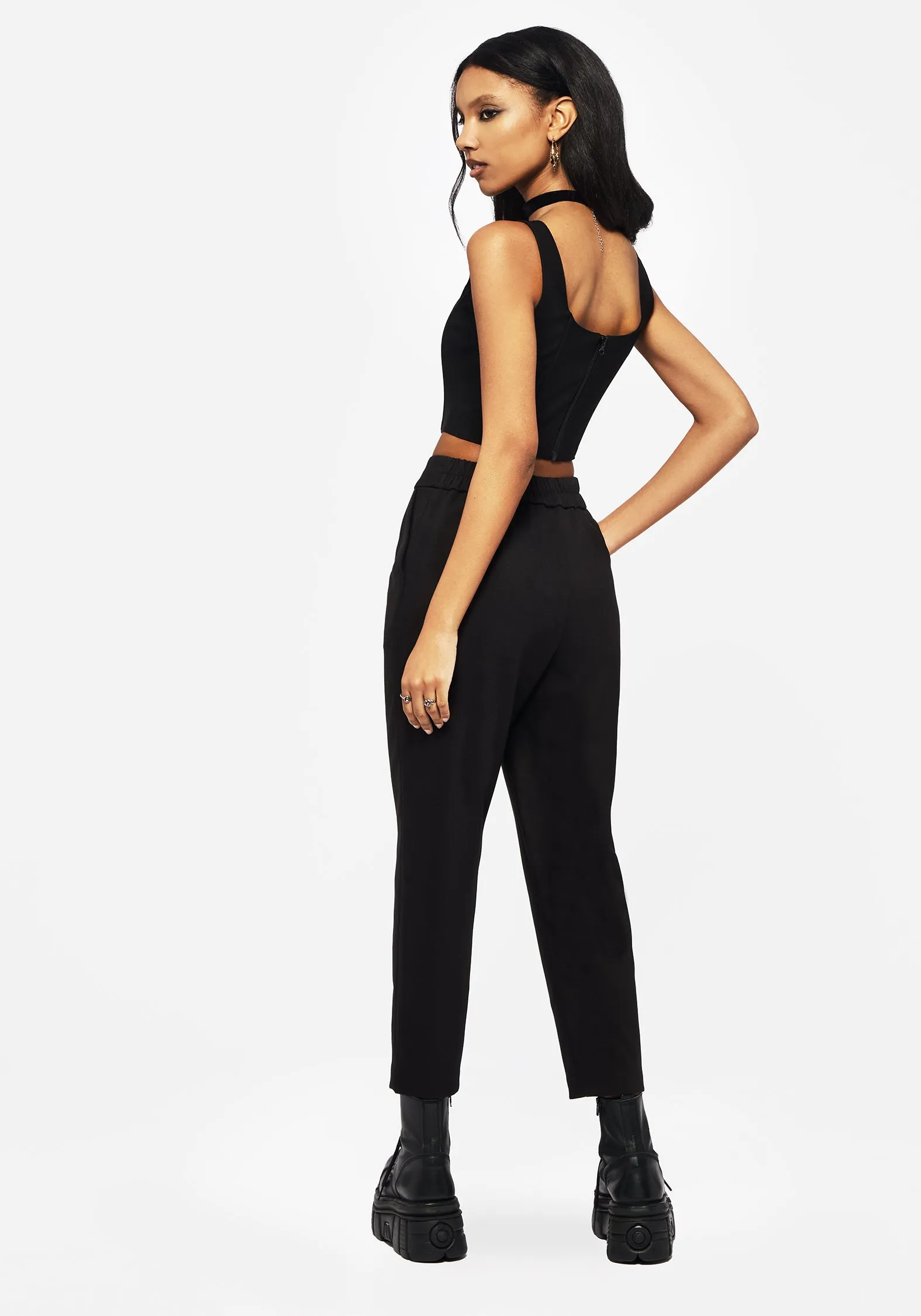 Elder Tapered High Waist Trouser Non Clip Flat Lock Seams