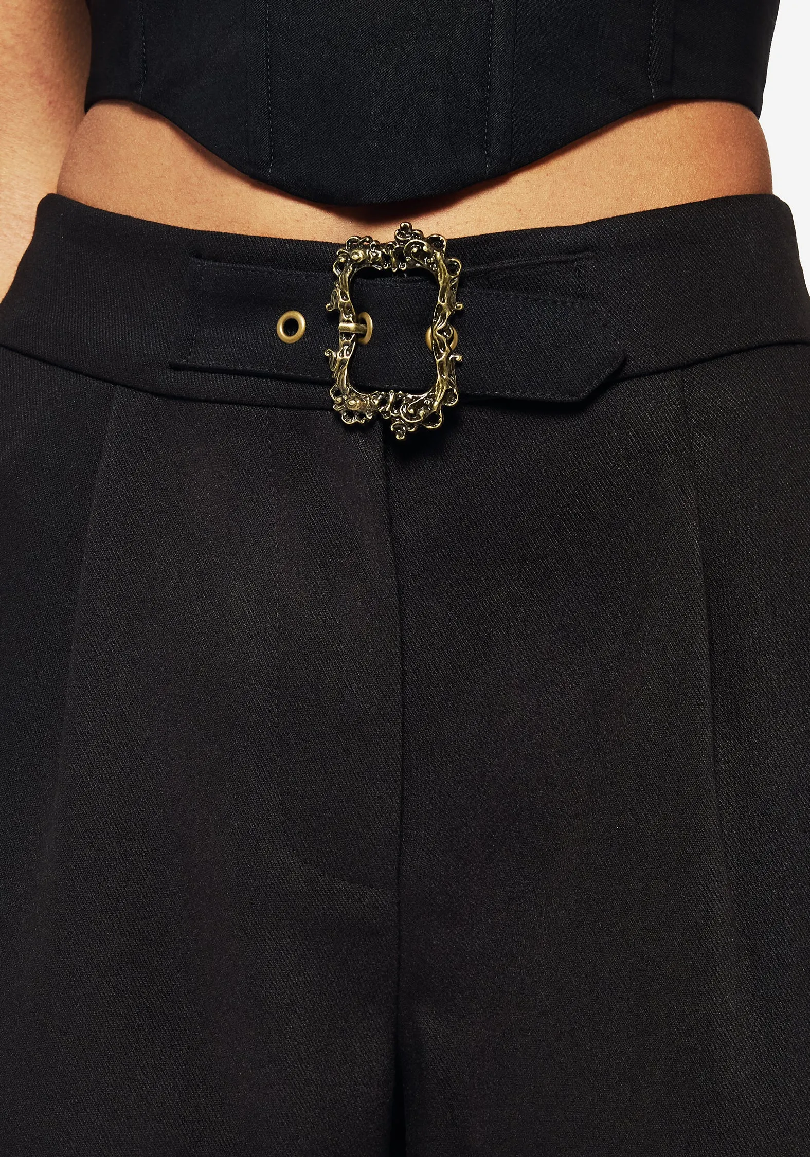 Chilly Weather Fit Elder Tapered High Waist Trouser