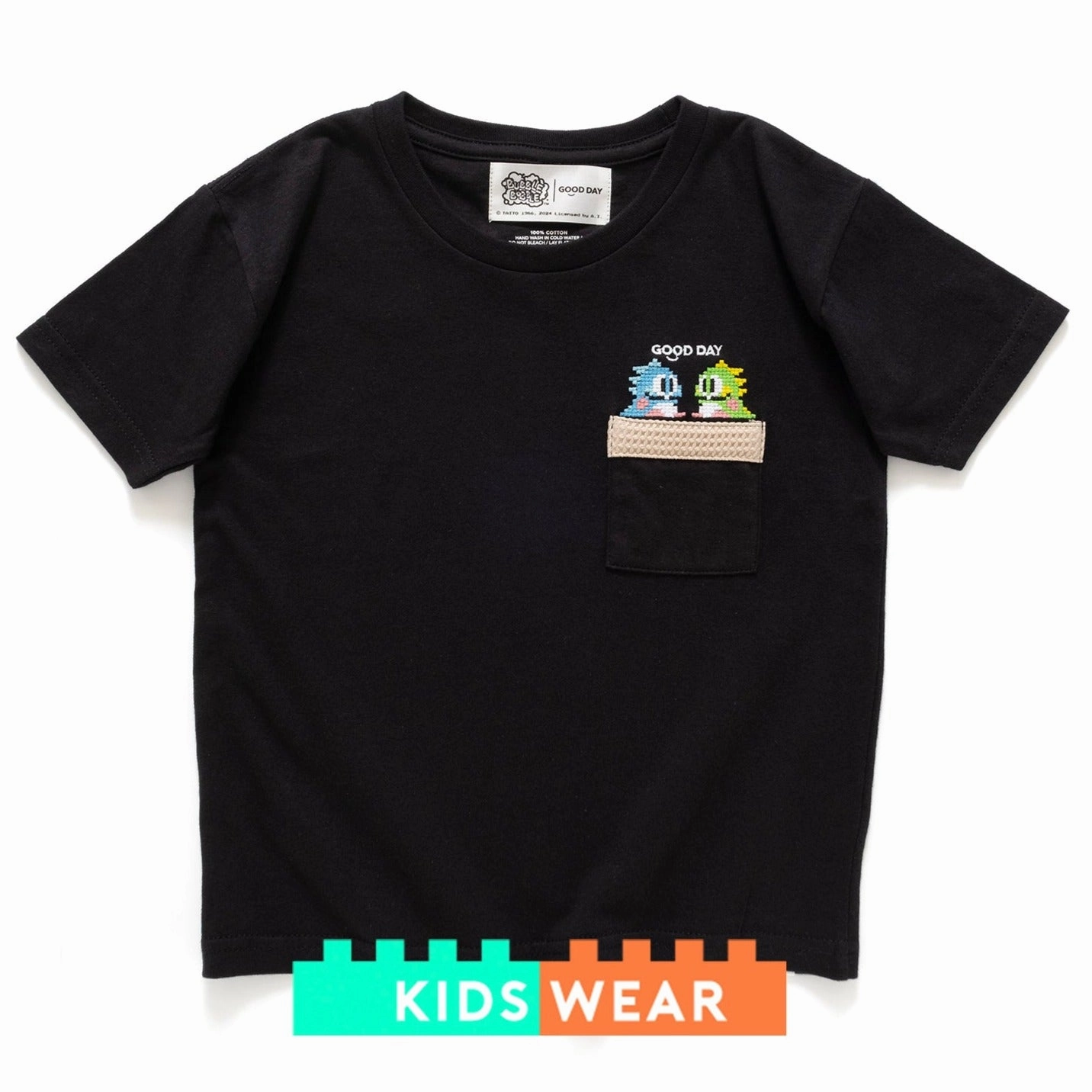 Festival wear Cozy Layering (EX459) Kids Graphic Embroidery Pocket Tee
