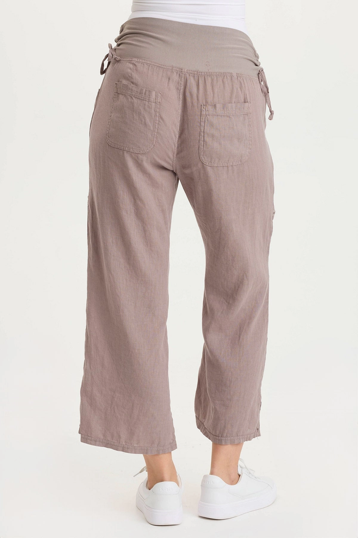 Amica High Waist Linen Cargo Pant Breathable activewear Lightweight