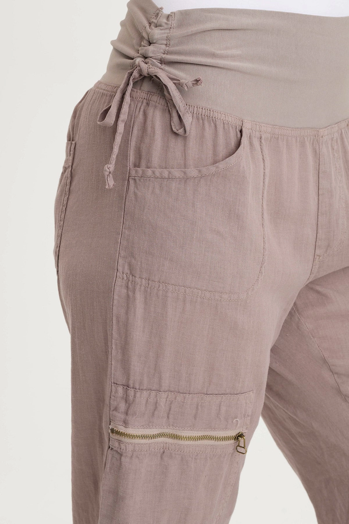 Freedom Fit Amica High Waist Linen Cargo Pant