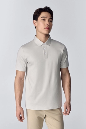Summer Office InstantCool Jersey Polo | Light Grey GYFL01