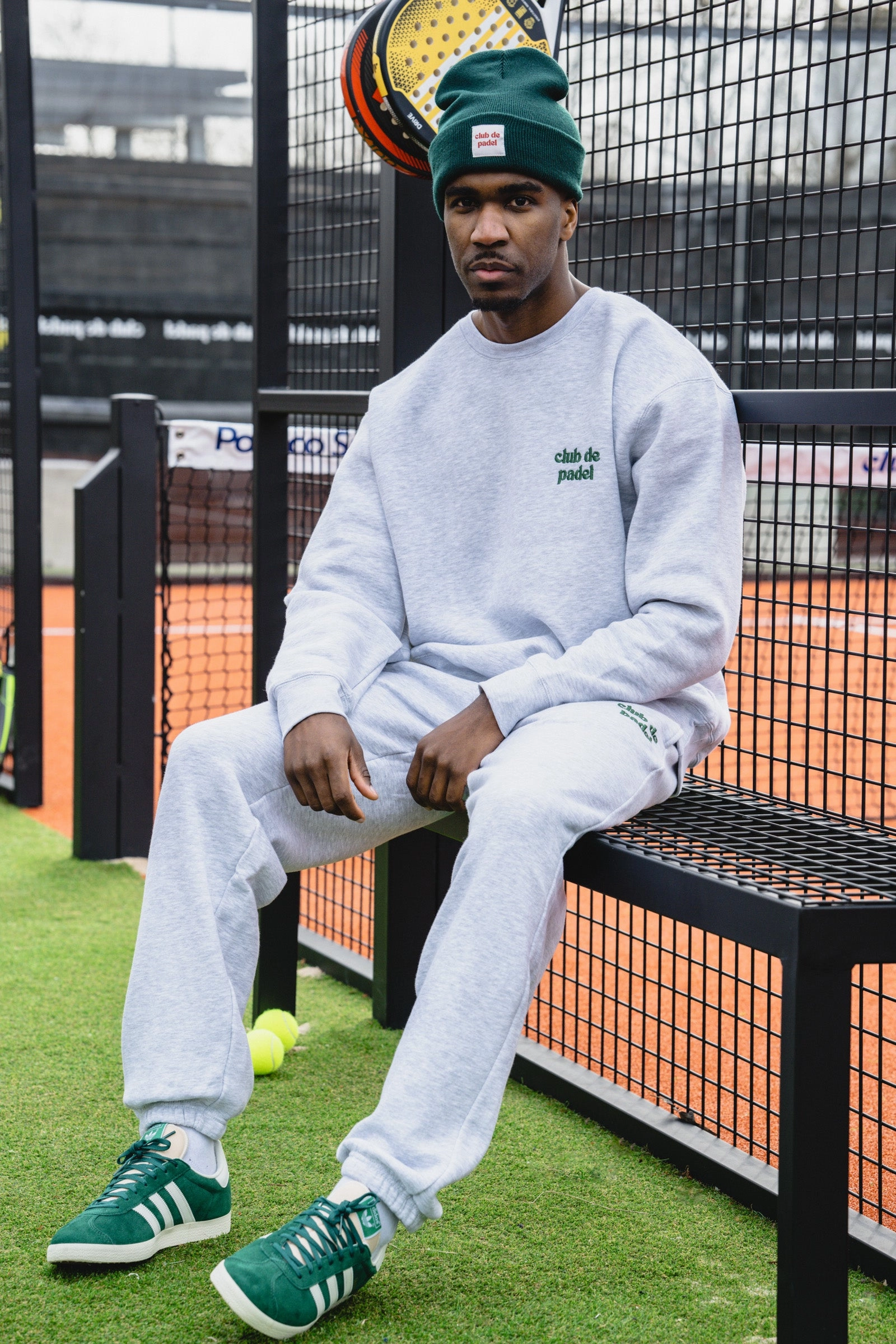 Sport Fit Club de Padel Logo Joggers - Ash Grey