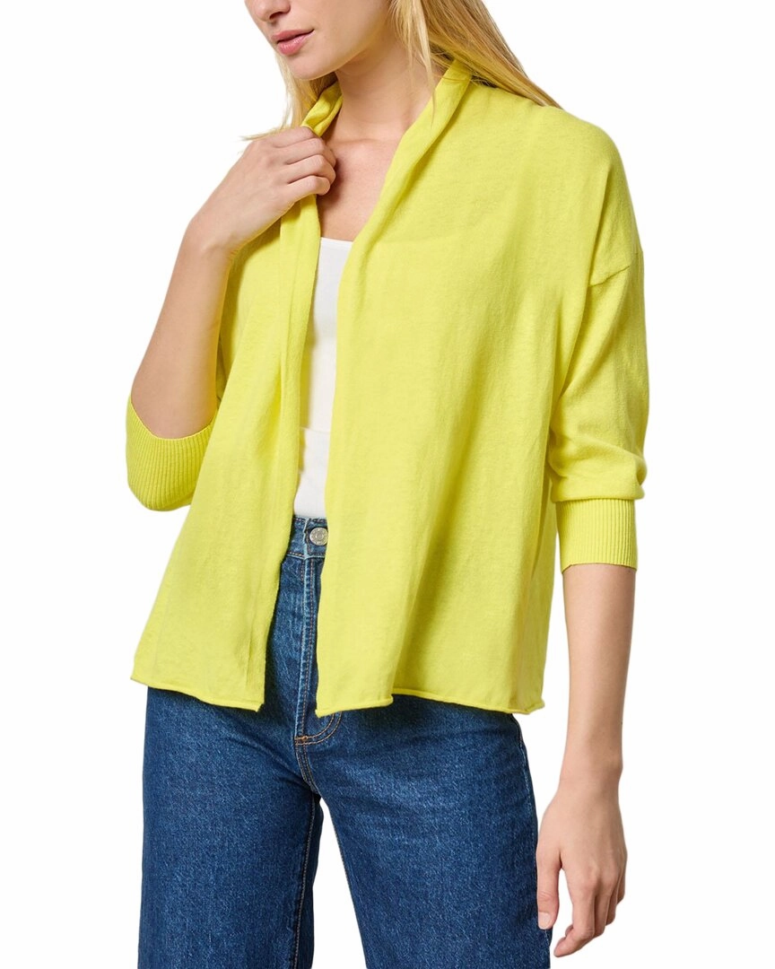 Lilla P Easy Open Linen-Blend Cardigan Light Knitwear Breathable knit