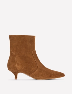 Kitten Ankle Boots-Cognac Reinforced Form Trail Exploration