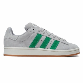 Shock   Absorbing Adidas Campus 00s Shoes - Grey/Green/Off White