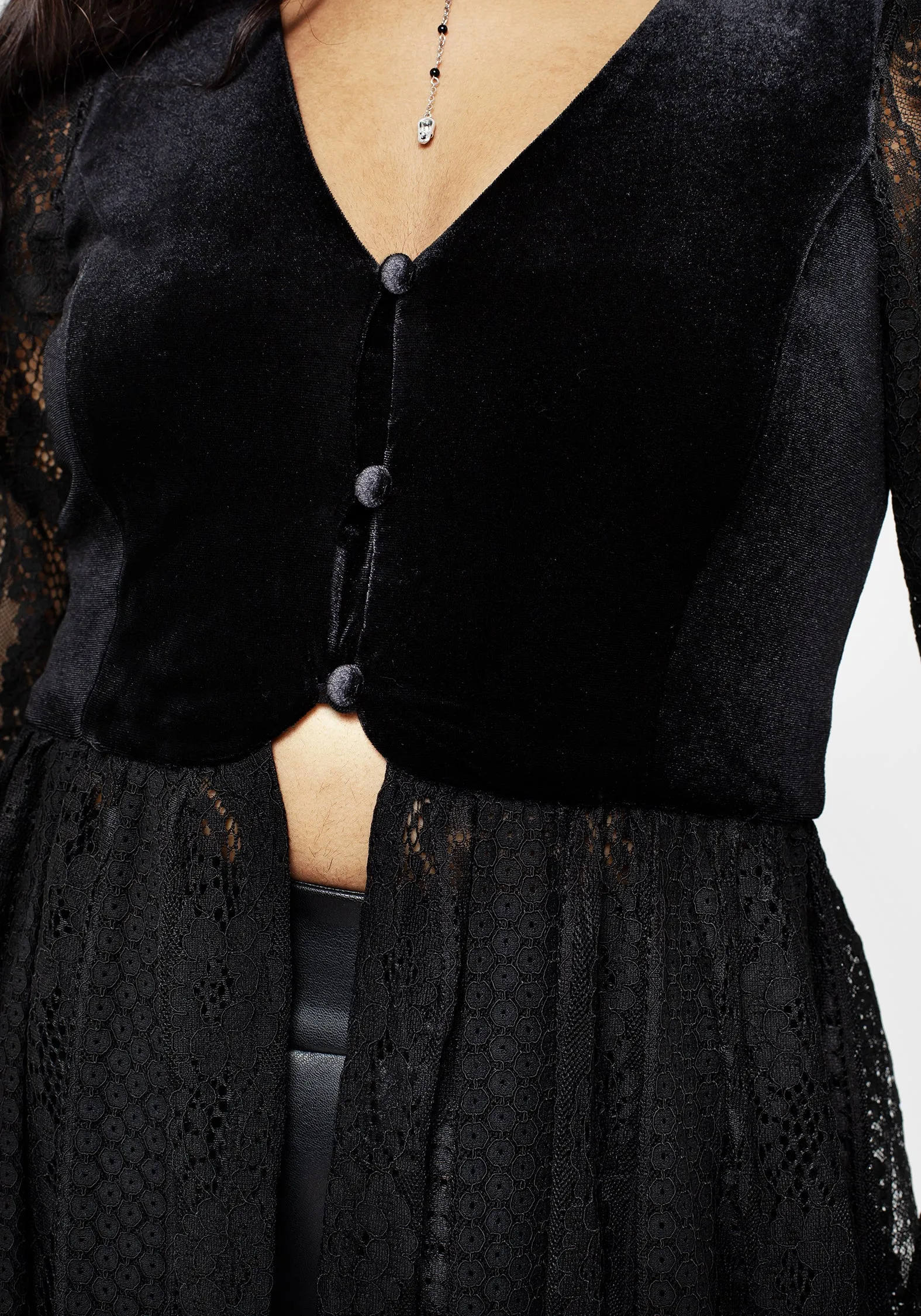 Everlasting Flared Sleeve Lace Overdress Special-Occasion