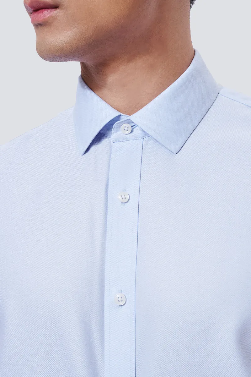 InstantCool Dobby Dress Shirt | Light Blue 17803N Bamboo Fiber Blend