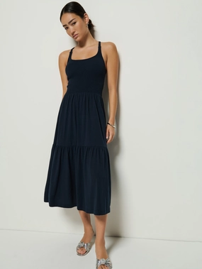 Penelope Smocked Midi Movement Friendly Bohemian style