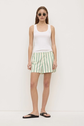 Agnes Stripe Short Sweat Wicking Fabric
