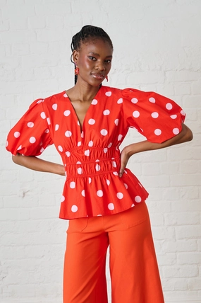 AdvancedAirflowChannels FlexibleKnit Cotton Top in Pink Spot
