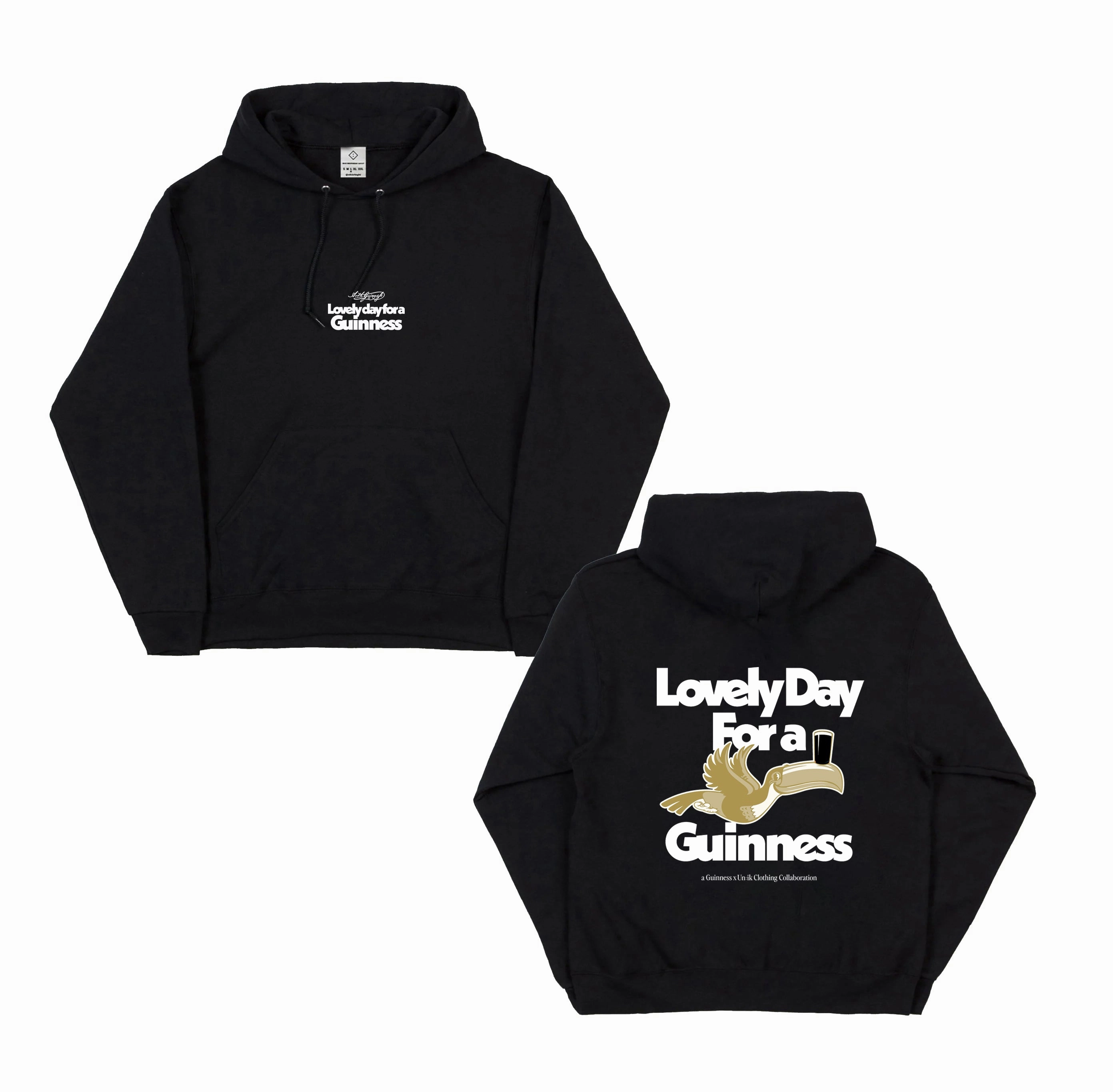 Safari Style Guinness x UN:IK 'Lovely Day' Hoodie - Black
