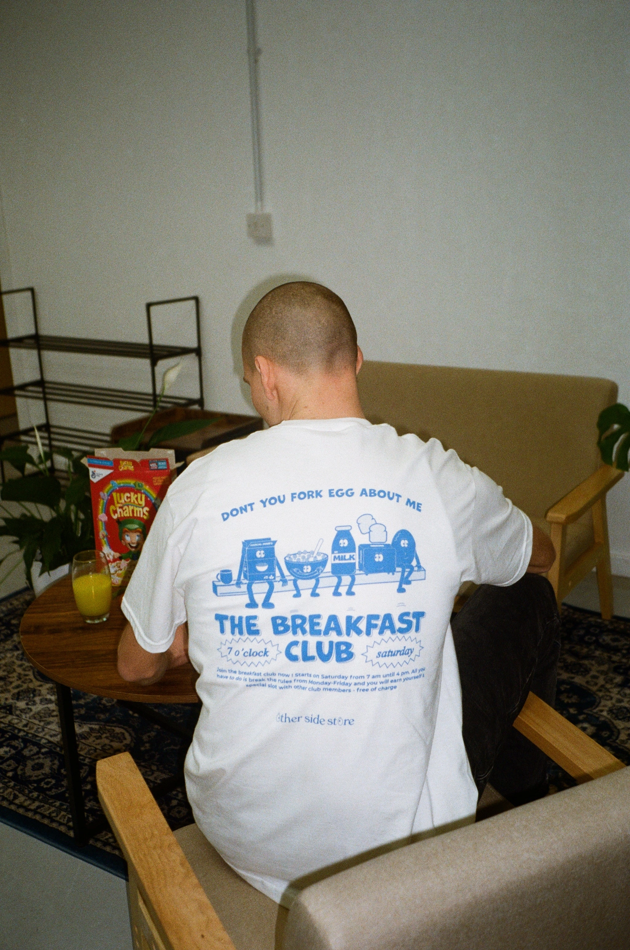 Functional Look Other Side Store 'Breakfast Club' Tee - White