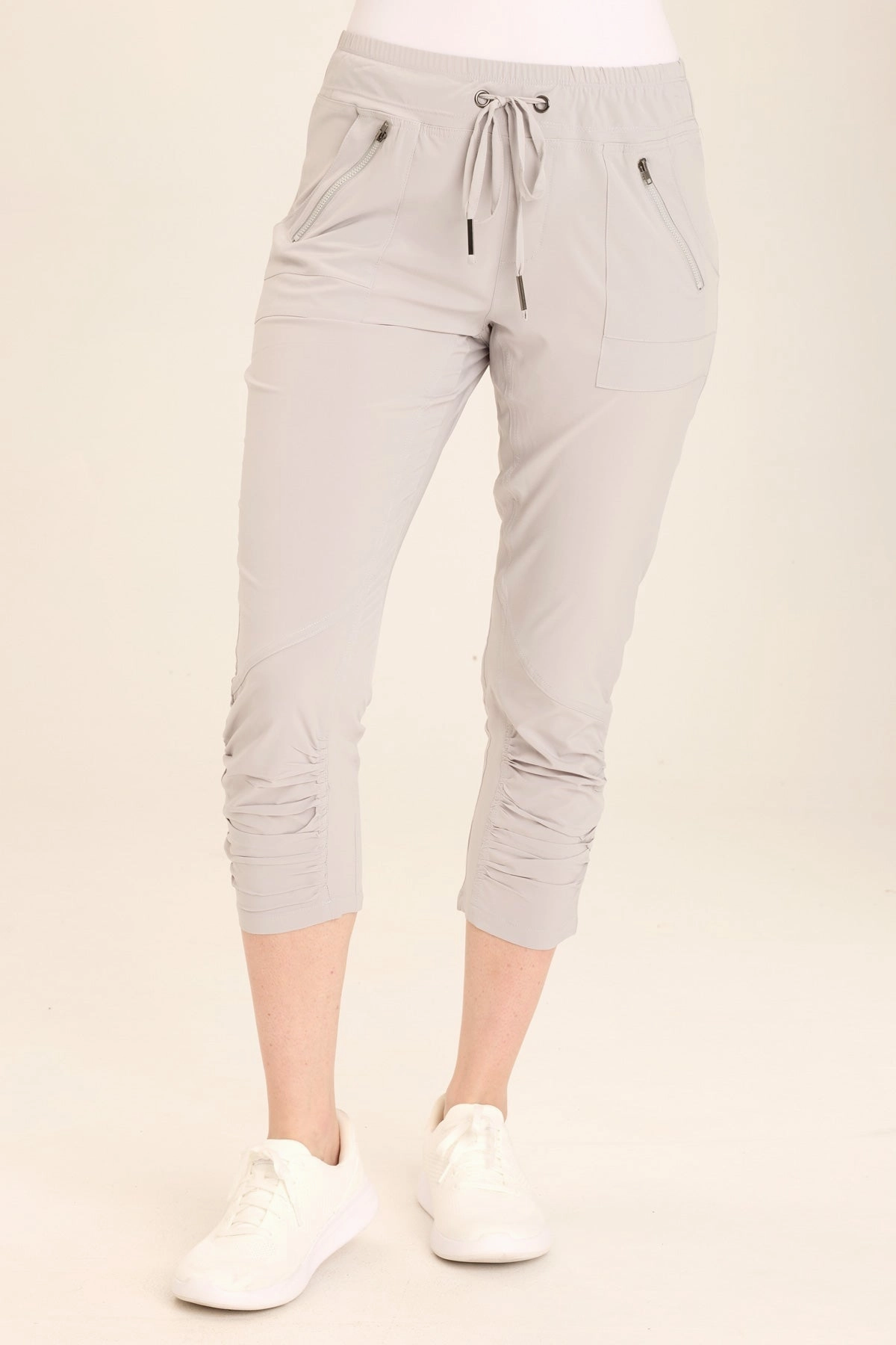 Aksana Whisper Stretch Ruched Active Slim Pant Comfortable fit