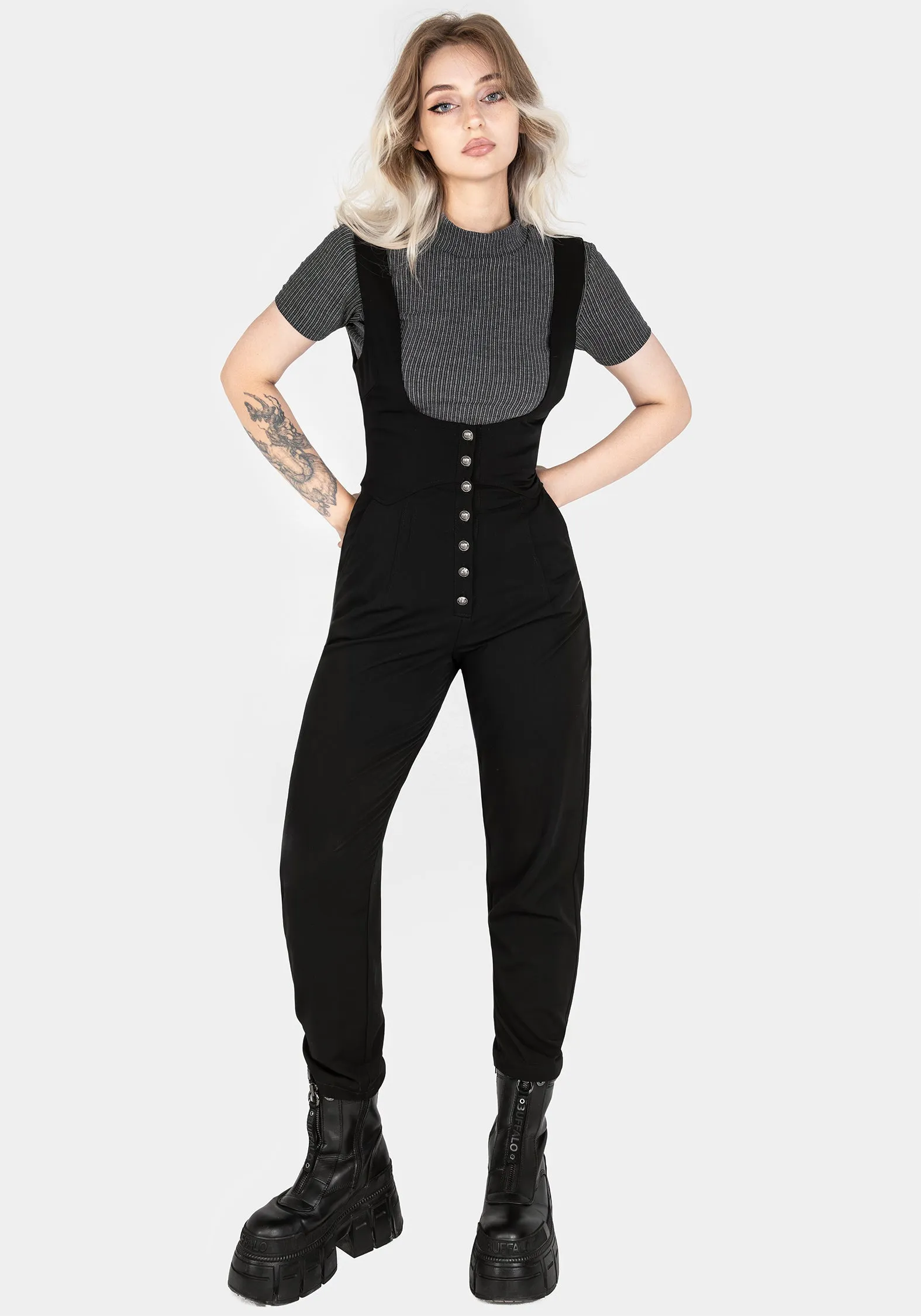 Tough Stretch TailoredSilhouette Alicia Tailored Suspender Jumpsuit