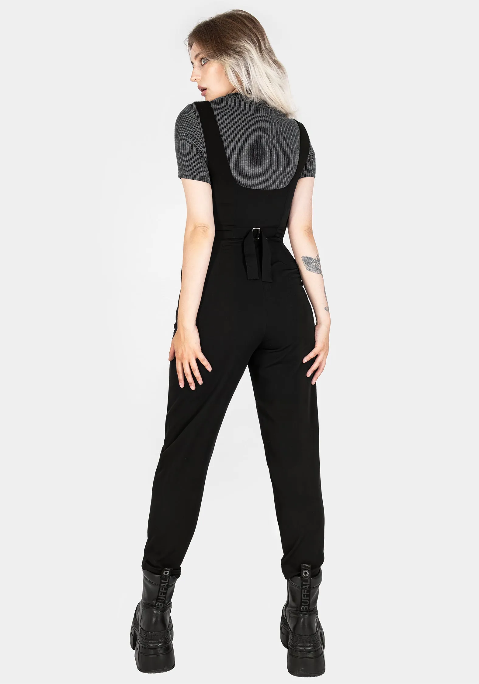 Alicia Tailored Suspender Jumpsuit Layer Fit Moisture wicking