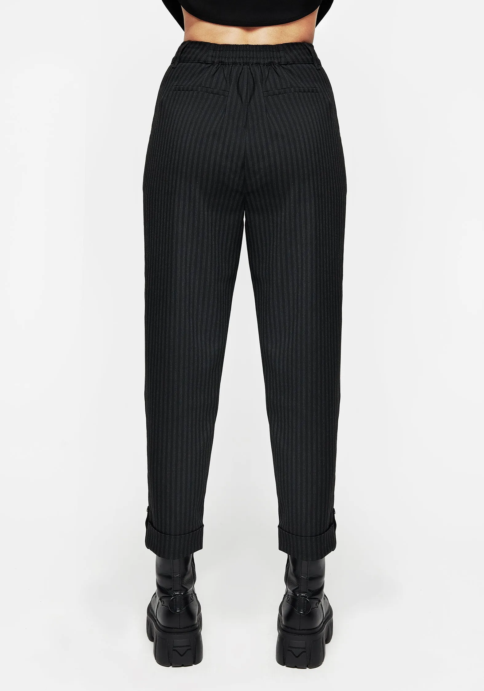 stain guard Nevermore Pinstripe Tailored Trousers