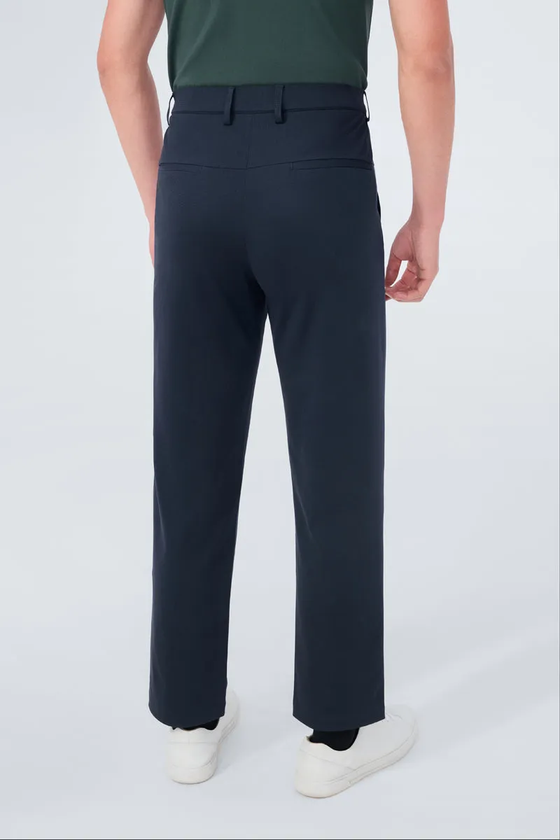 Fresh Fit CottonSTRETCH Lightweight Knit Smart Pants | Navy NNY096