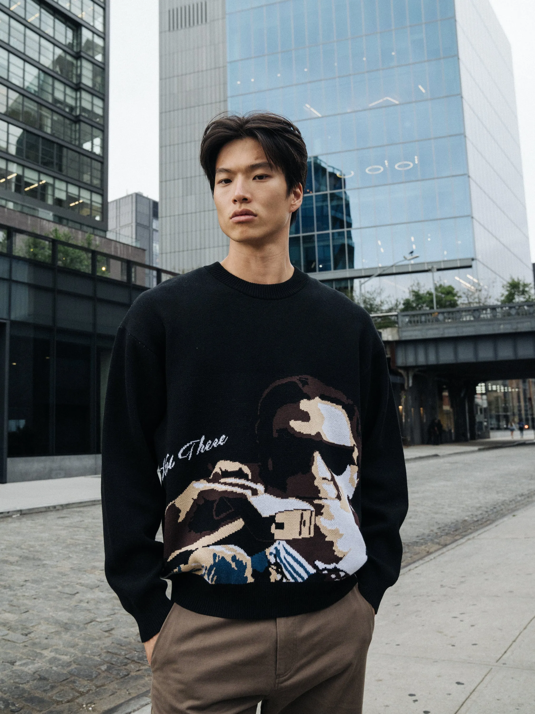 Cold-weather knit Cozy Look bound Not There Knit Sweater