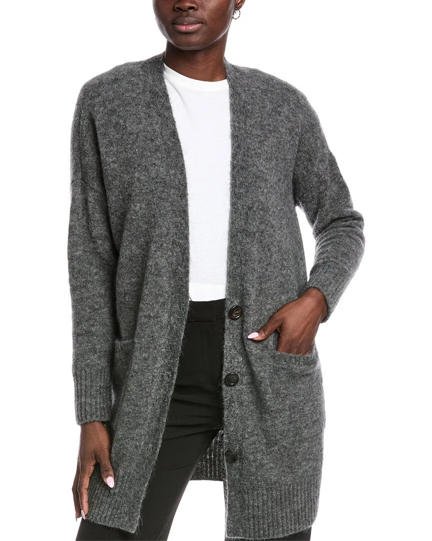 Chilly Chic Fashionable Comfort EILEEN FISHER Wool & Mohair-Blend Cardigan
