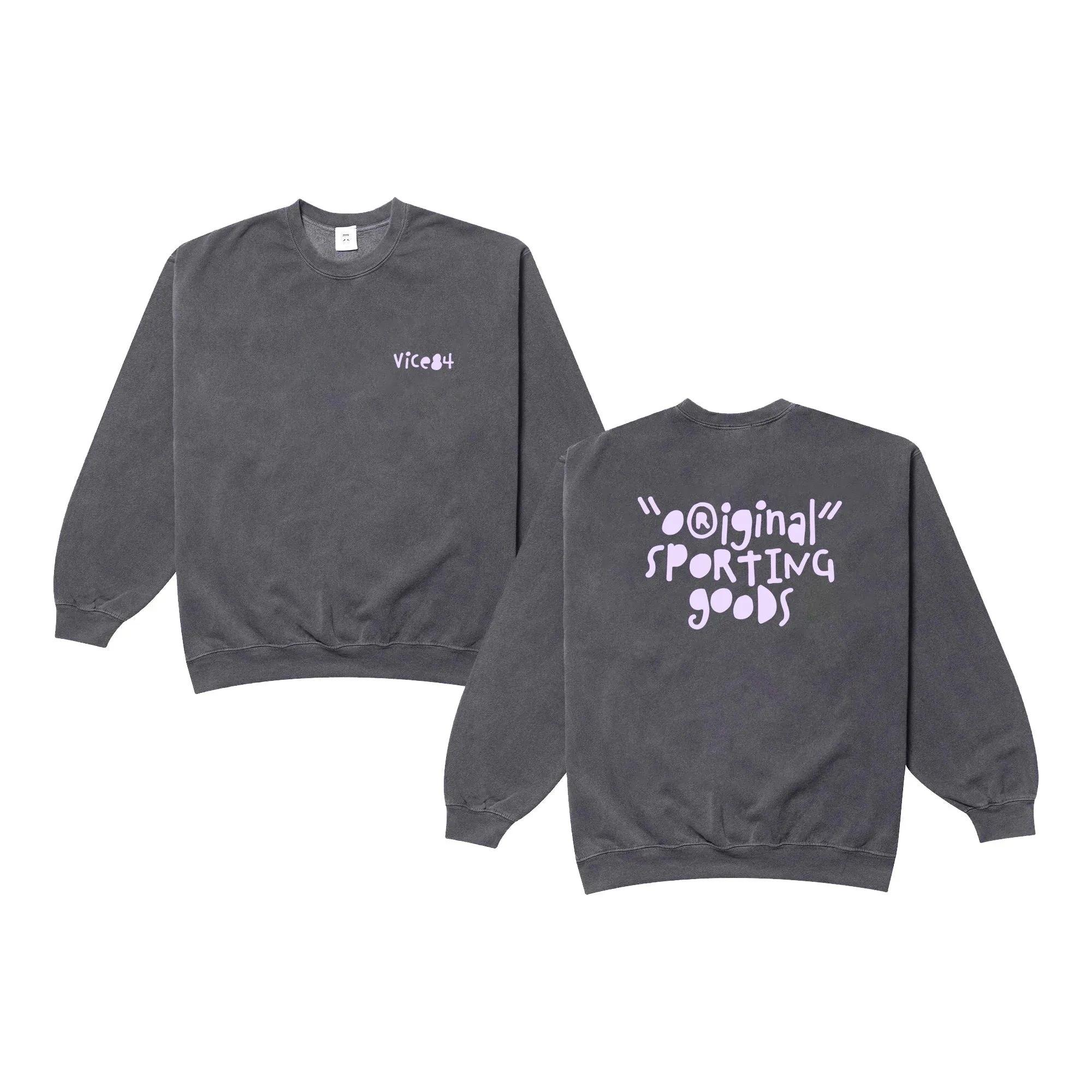 Chilly Day Outfit Vice 84 'Original Sporting Goods' Vintage Washed Sweater - Black