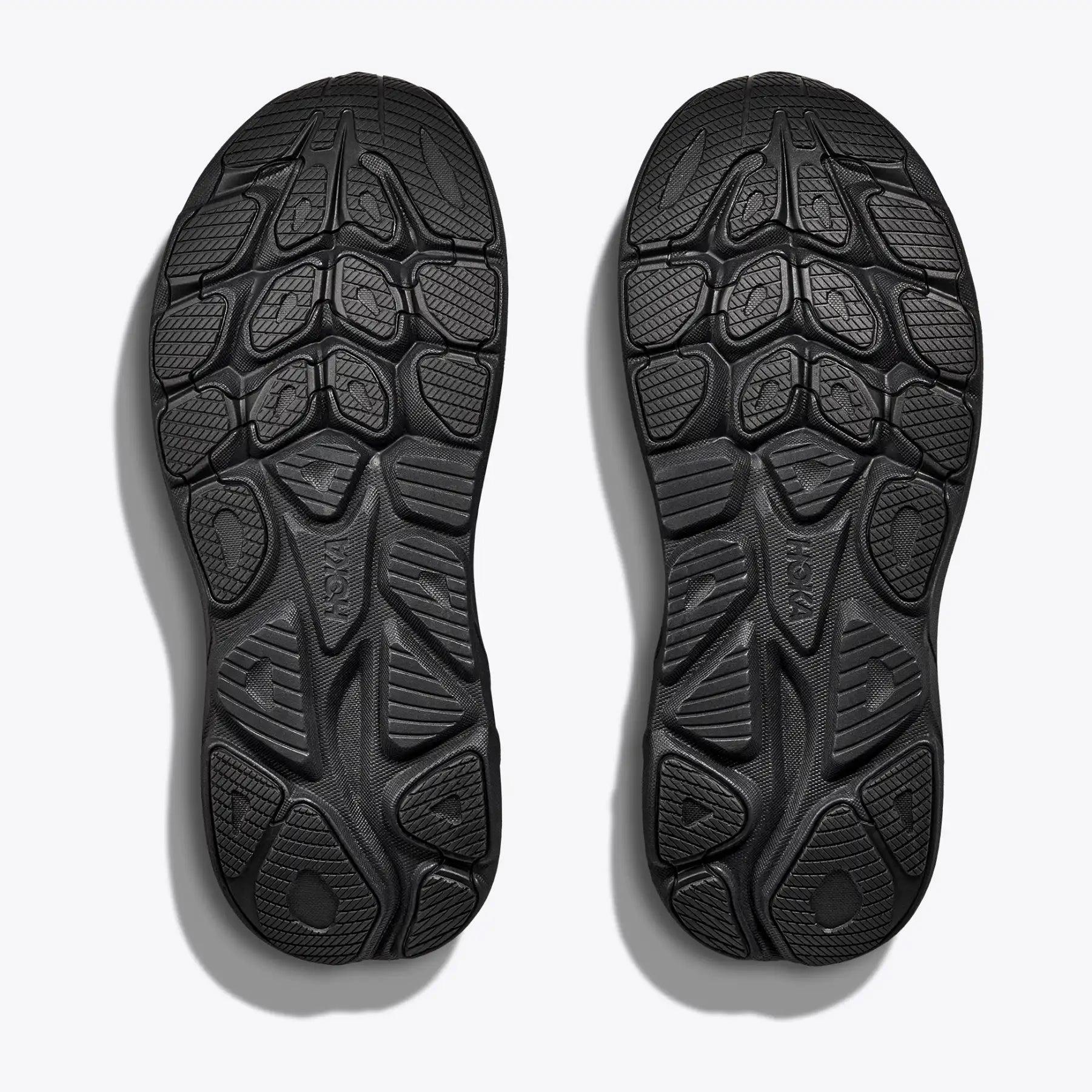 Men's Clifton 10 Wide Fit Running Shoes Black / Black Comfort Focused Insole