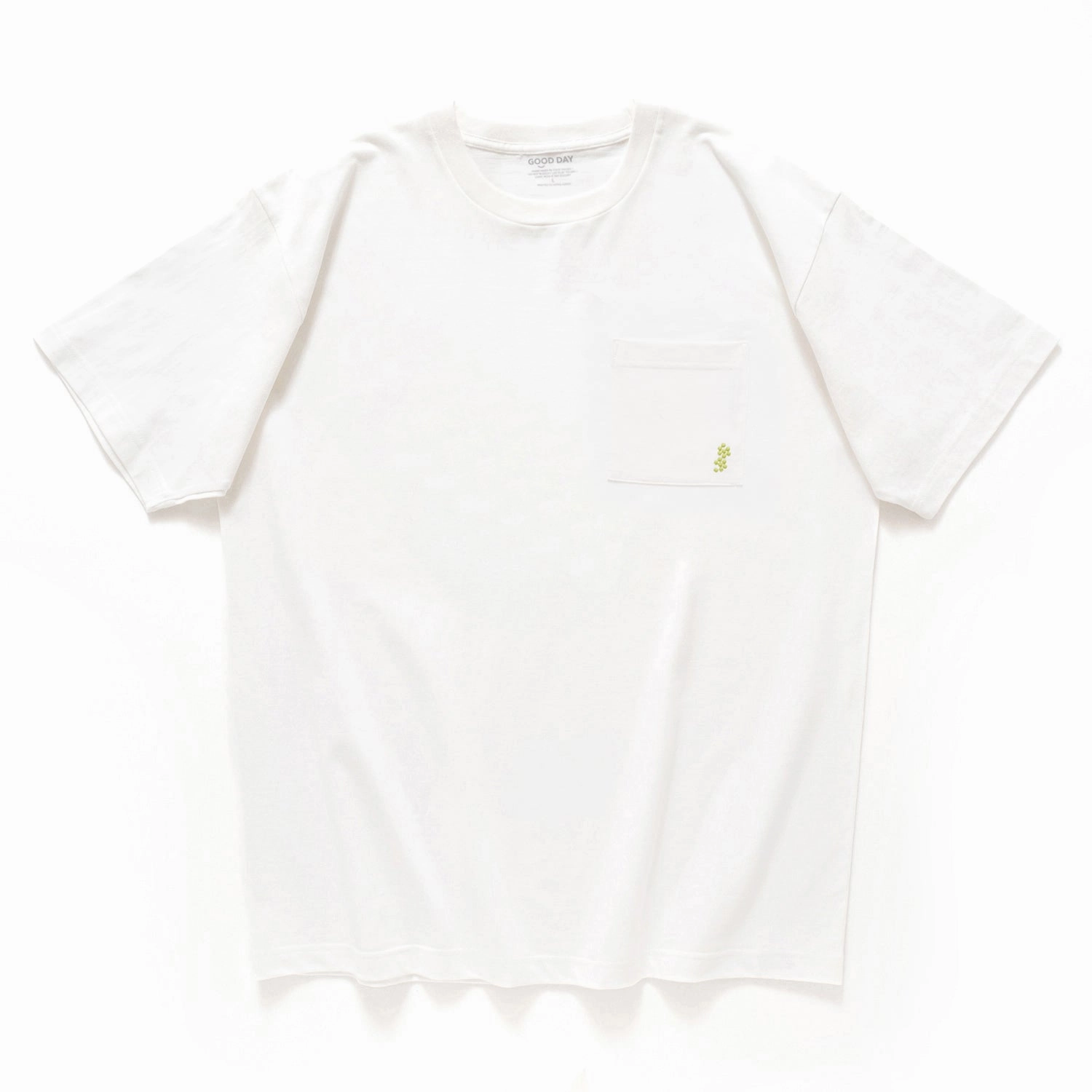 (ZT1537) 14 Green Balls Embroidery Pocket Tee Durable Color Retention
