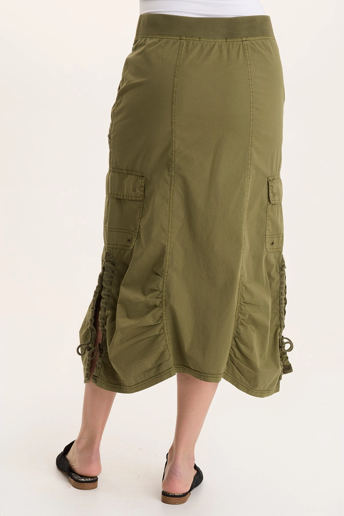 Shea Ruched Detail Cargo Midi Skirt Light Comfort Light Edge