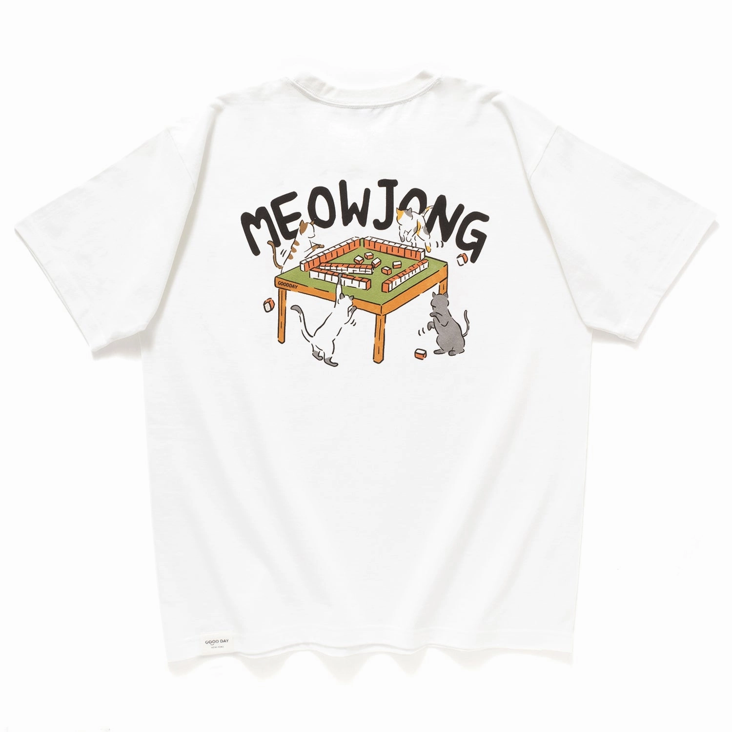 (ZT1410) Meowjong Graphic Tee No Shrink Fabric Slim fit clothing
