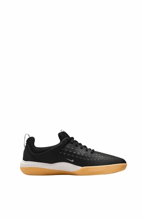 Nike SB Zoom Nyjah 3 Shoe Black White Push Harder