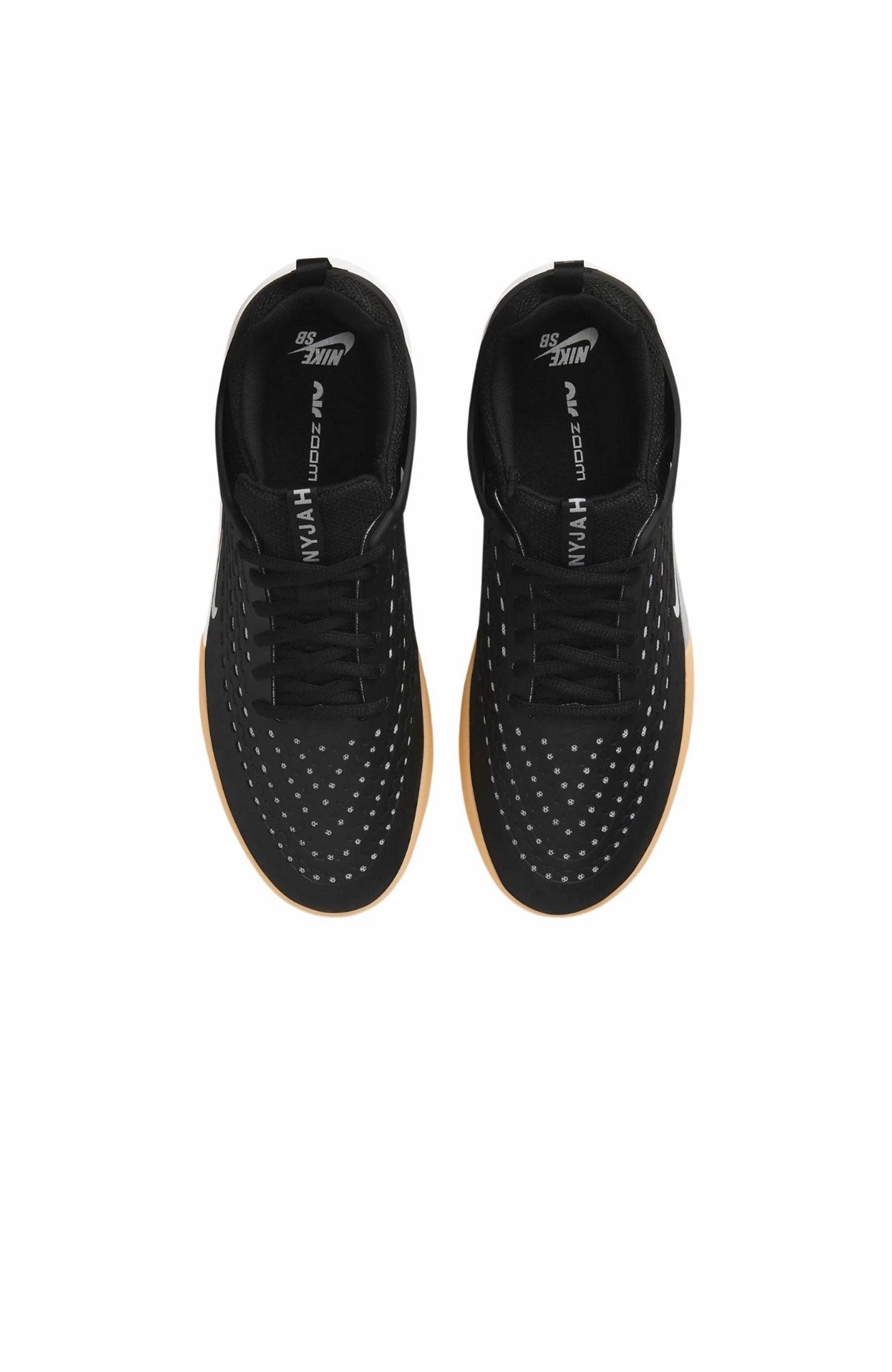 Nike SB Zoom Nyjah 3 Shoe Black White Iconic shock absorption