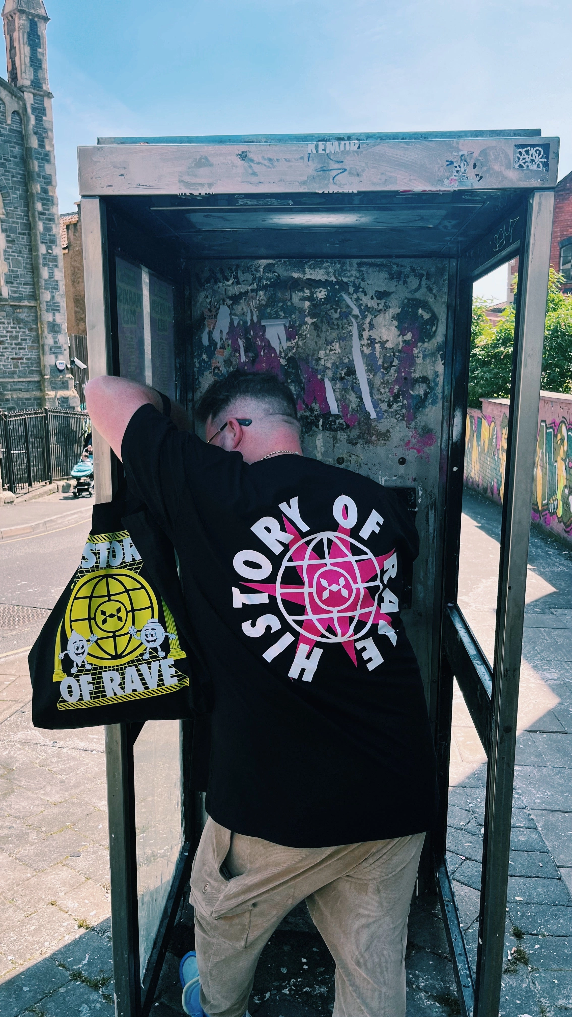 History Of Rave 'Logo' Tee - Black sporty and comfortable