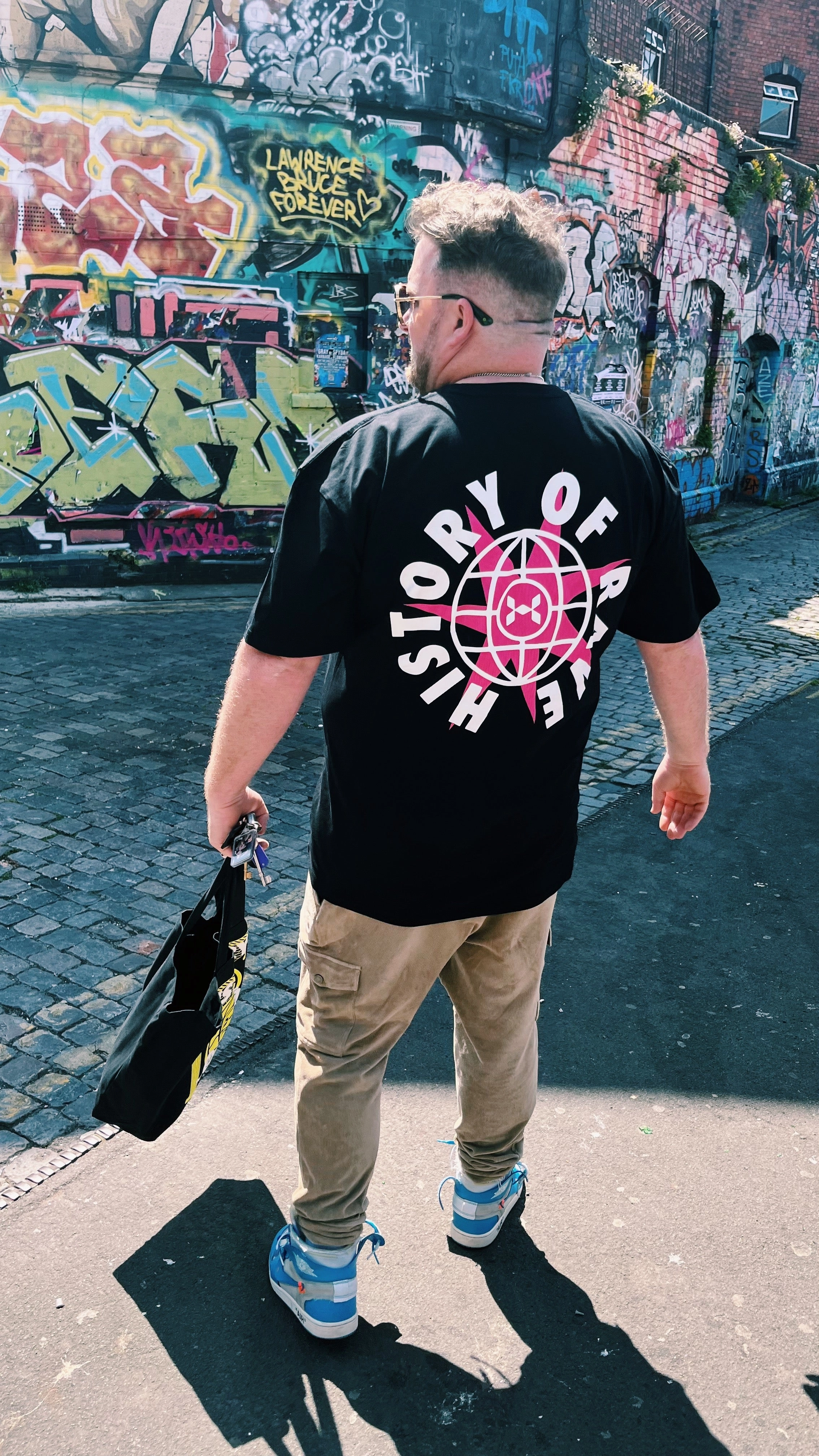 Polka Dot Pattern History Of Rave 'Logo' Tee - Black