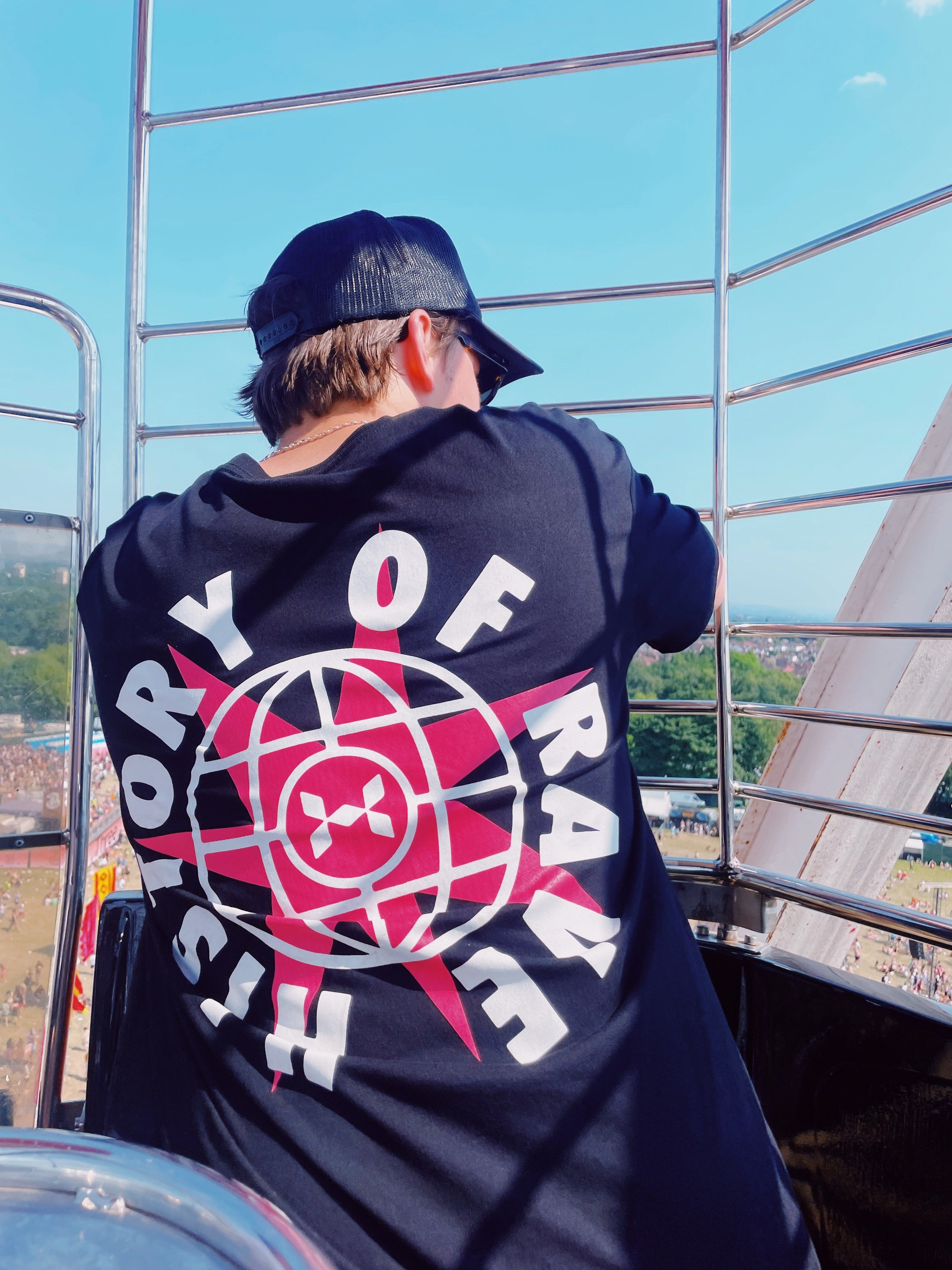 History Of Rave 'Logo' Tee - Black Wrinkle Free Fabric