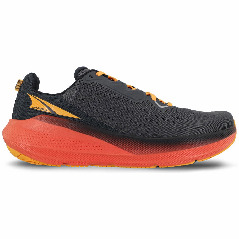 Altra Men's FWD VIA Running Shoes Black / Orange Hydrophobic