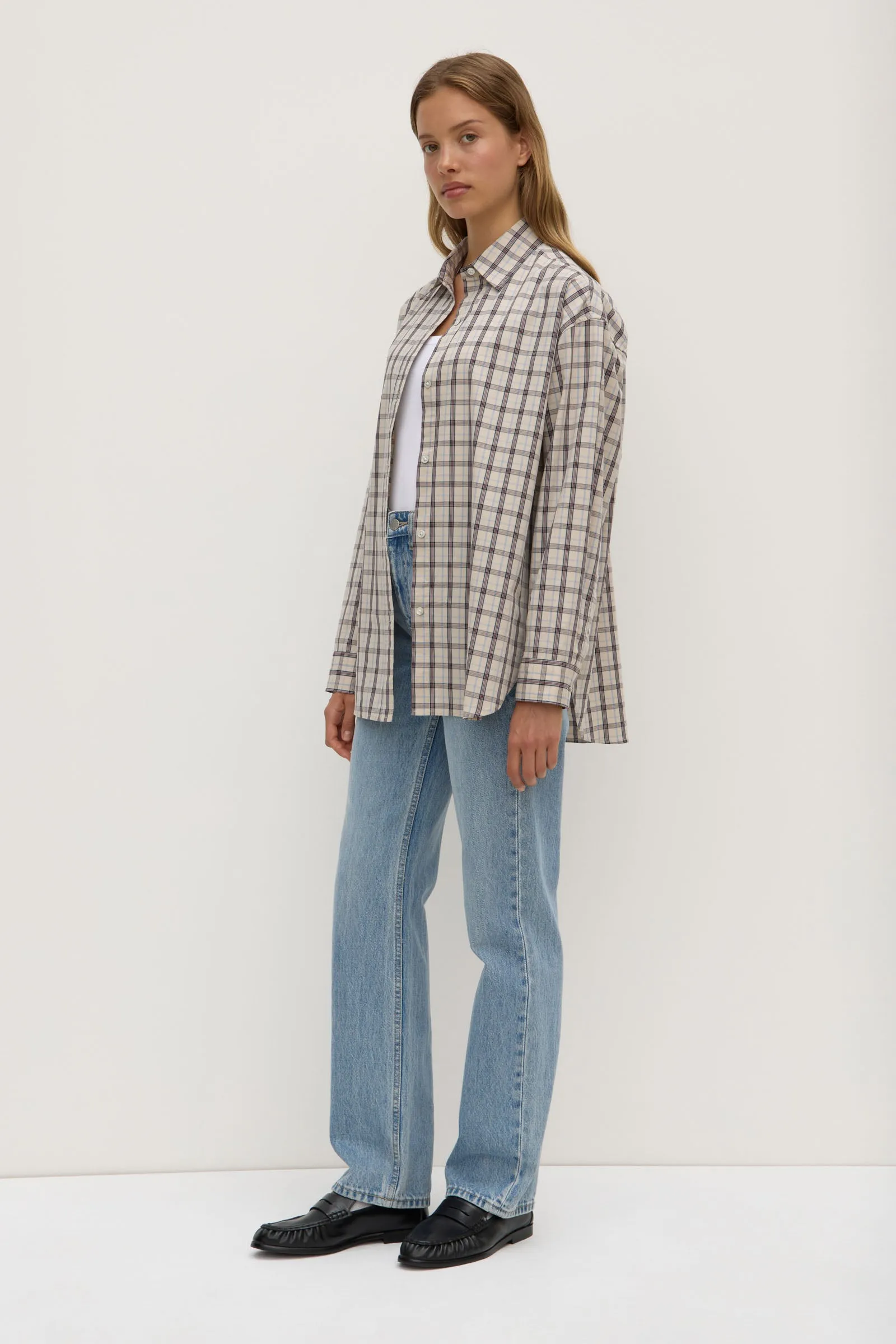 EasyCare Fabric Amber Check Shirt