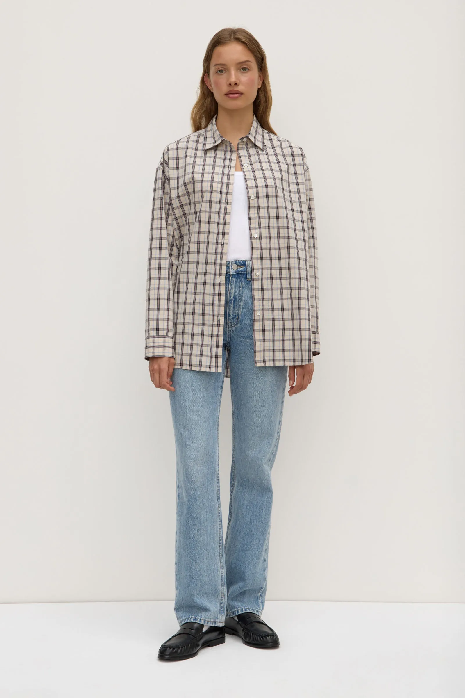 Corporate Wear Soft Texture Amber Check Shirt
